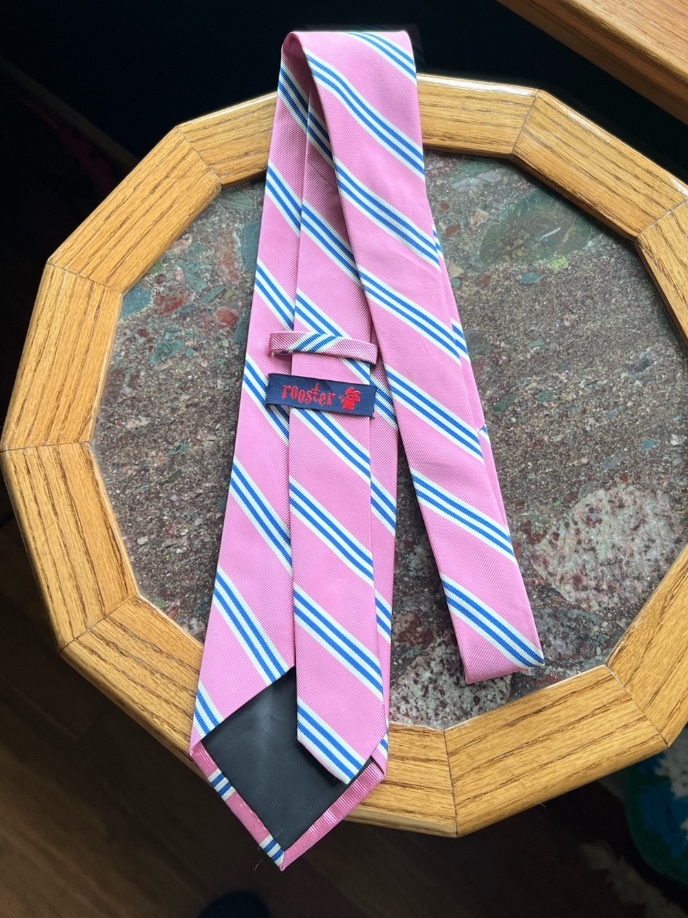Rooster Silk Striped Tie